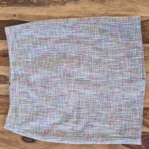 Ann Taylor, Loft Petites, Multi colored-Tweed/woven 87% Cotton Skirt Sz 6 Petite